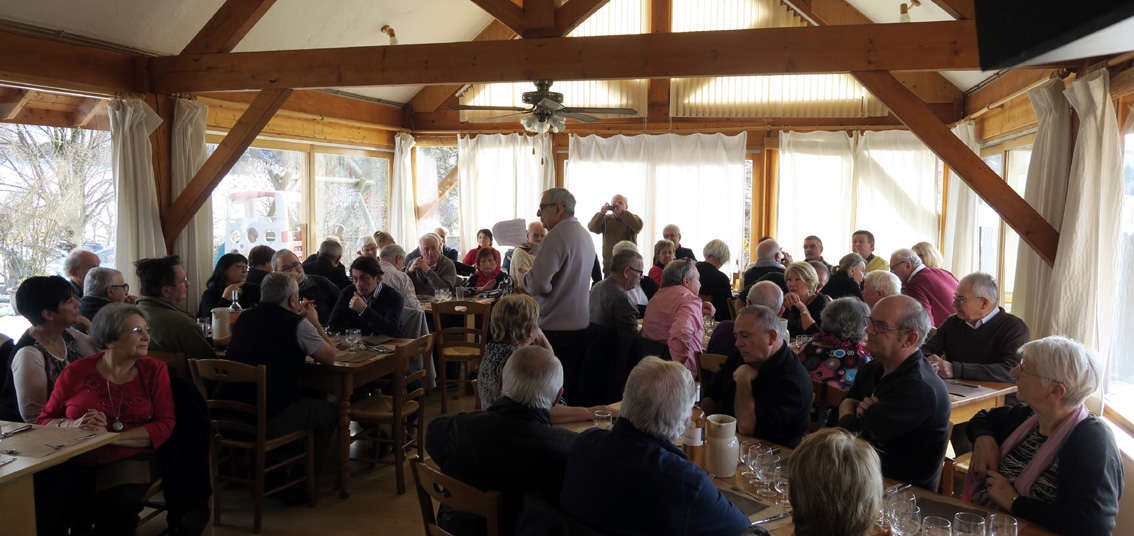 12 janvier, Repas et réjouissances à la ferme des Charrières